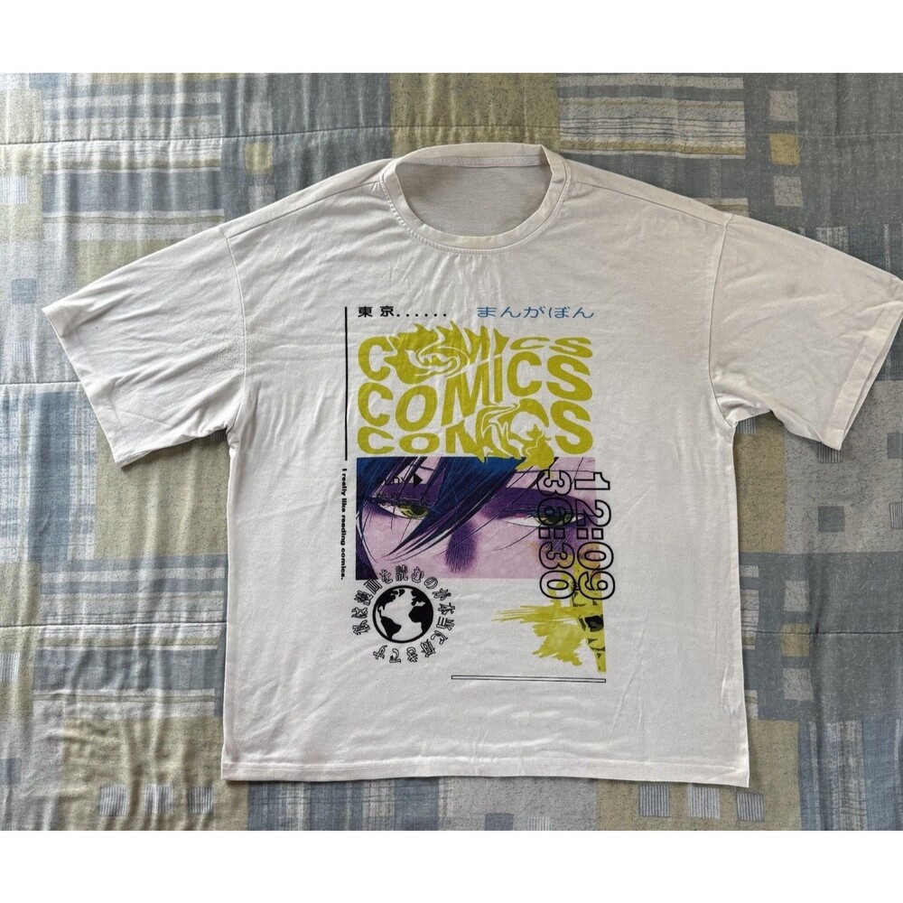 Tokyo Manga Comic Book Graphic Comics T-Shirt Short Sleeve Sz L